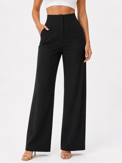 Wide-leg suit trousers