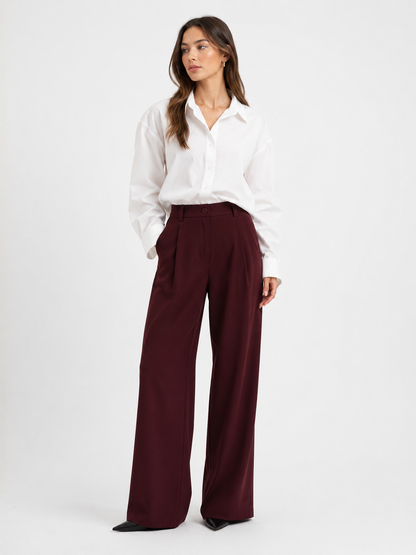 The Verona Wide-Leg Suit Trouser