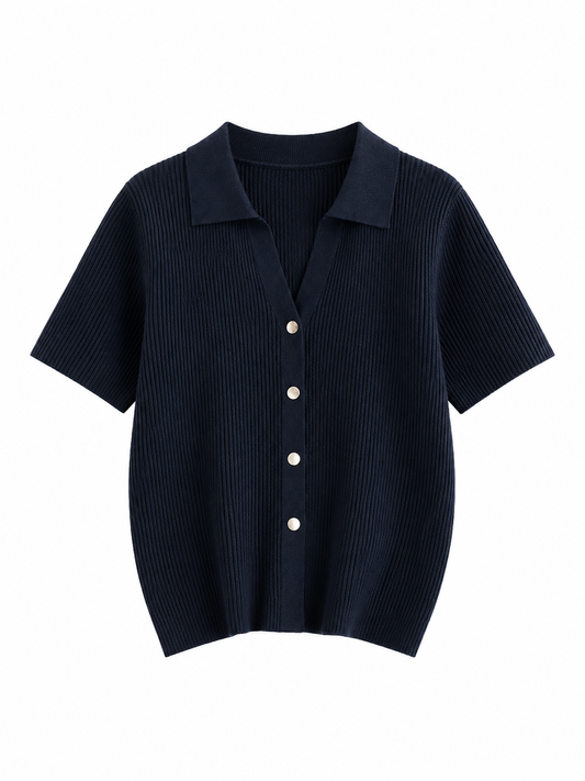 The Clara Knit Cardigan Polo