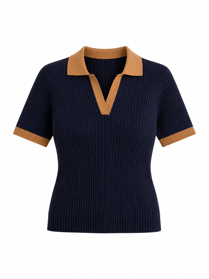 The Margot Patchwork Polo